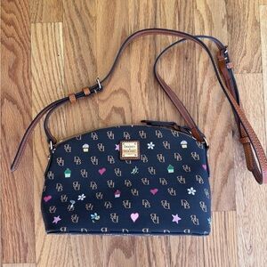 Dooney & Bourke Black Multicolor Crossbody Bag